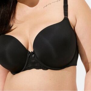 Torrid Curve 360 Back Smoothing T-shirt Women's Black Underwire Bra 40DDD